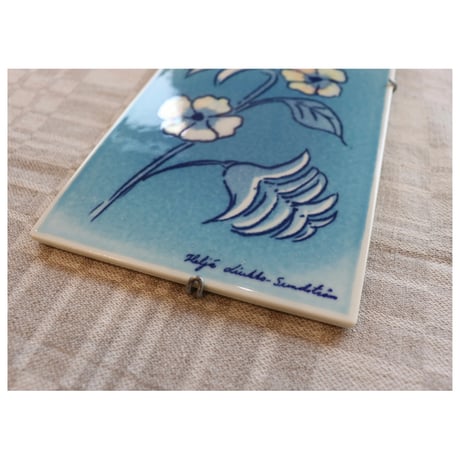Arabia Helja Liukko Sundstrom wall plaque 'flowers'