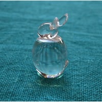 Hadeland glass small rabbit figurine
