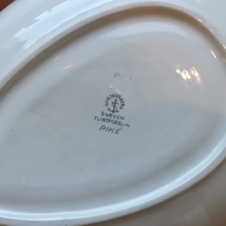 Gustavsberg pike oval bowl