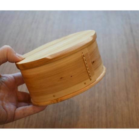 vintage lidded svepask (birch wood box)
