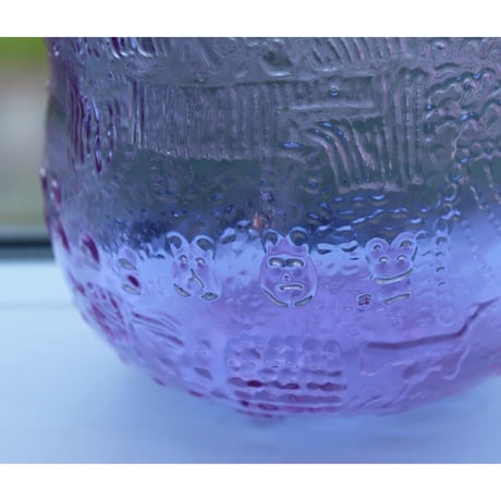 Nuutajarvi Fauna purple bowl