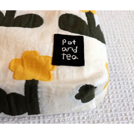 pot and tea お花ジャガードティッシュケース