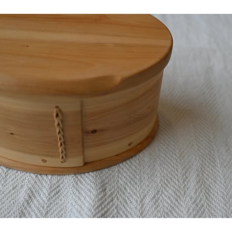 vintage lidded svepask (birch wood box)