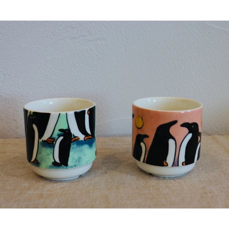 Arabia Helja Liukko Sundstrom penguin  2 mugs set