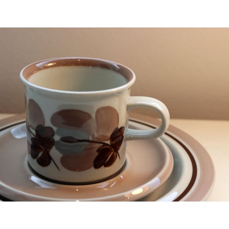 Arabia Koralli coffee c/s  ＋ dessert plate trio set A