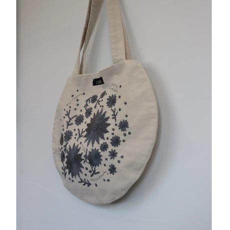 raha flower embroidery maru-bag