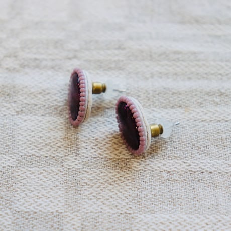 Reflect purple pierce / earrings