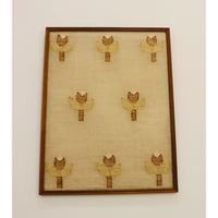 Finnish linen transparent tapestry