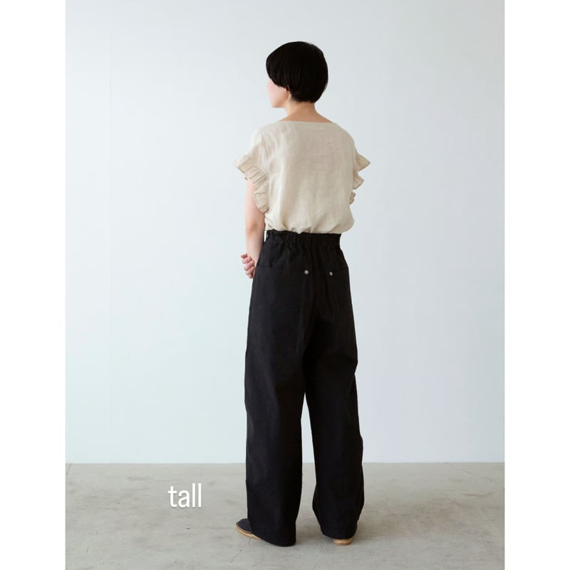 miho umezawa sun dry canvas unisex cocoon pants