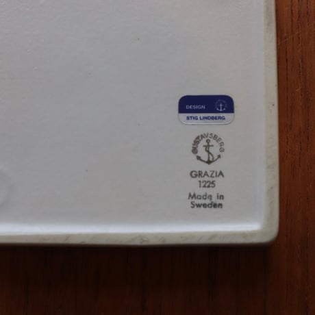 Gustavsberg Stig Lindberg　’Grazia’　square plate