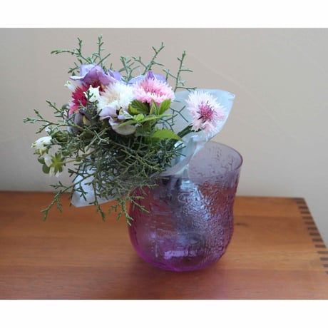 Nuutajarvi Fauna purple bowl