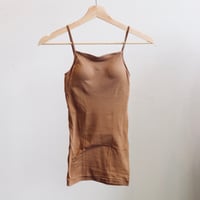 souple luz rib brapad camisole  cocoa