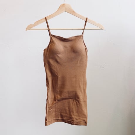 souple luz rib brapad camisole  cocoa