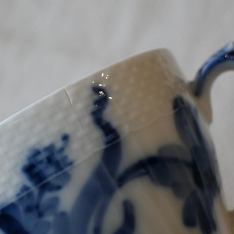 Royal Copenhagen blue flower coffee c/s (curved)