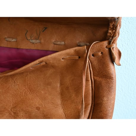 vintage saami shoulder bag with embroidery