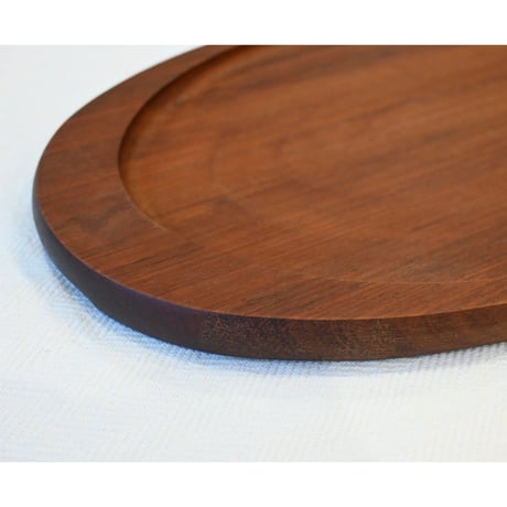 Vintage teak tray oval