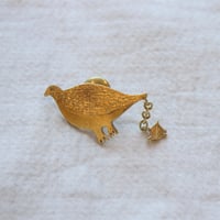 mauve 山バッジ　雷鳥の親子