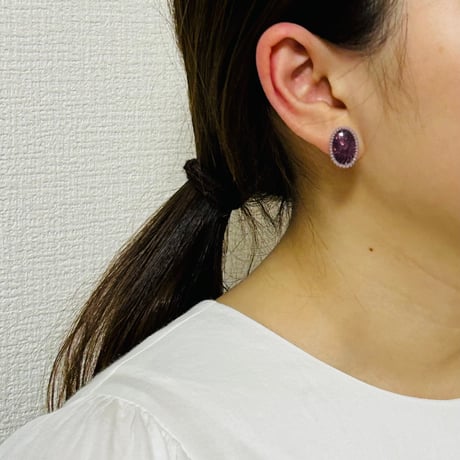 Reflect purple pierce / earrings
