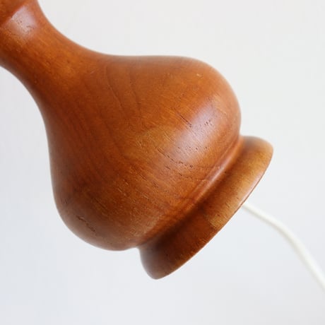 vintage teak table lamp