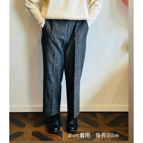 miho umezawa cotton slab yarn straight pants