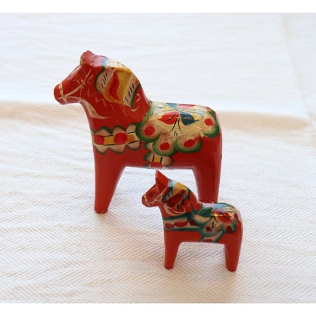 Vintage dalahäst red B