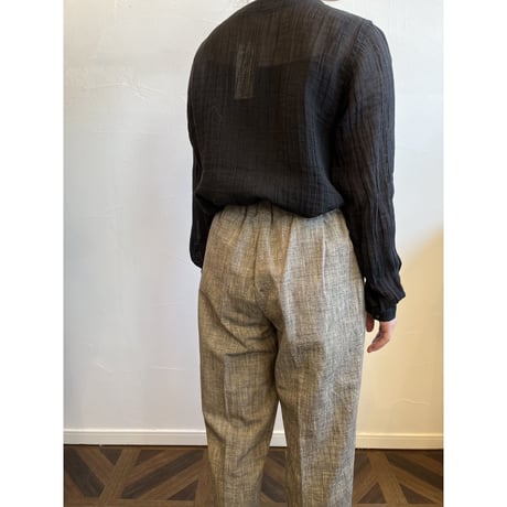 miho umezawa cotton slab yarn straight pants