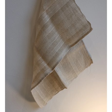 Tenjin linen half-size  kitchen towel 'gunnai-jima'