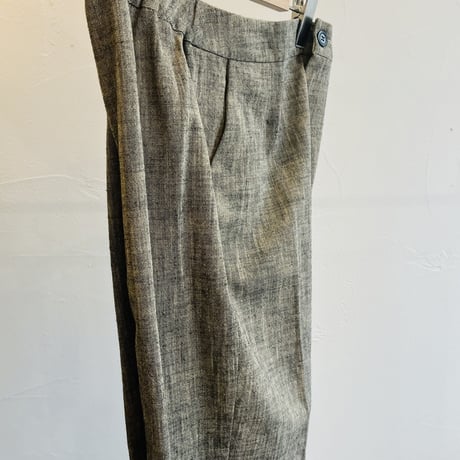 miho umezawa cotton slab yarn straight pants