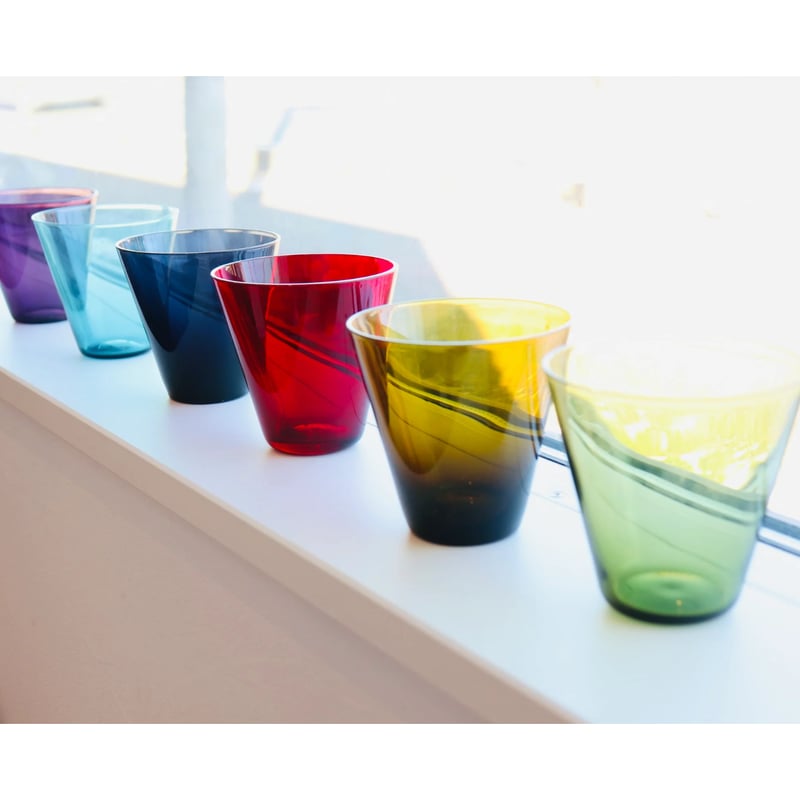 NUUTAJARVI ガラス製ナプキンリング 4個セット Nuutajarvi 2744 tumbler M light green | plum