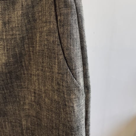 miho umezawa cotton slab yarn straight pants