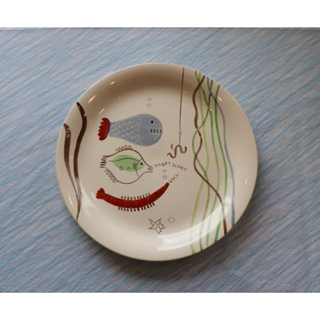 リンドベリ　ロイヤ　Loja プレート　I Lindberg Stig Lindberg / Gustavsberg Löja plate II(2) |