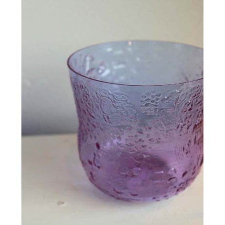 Nuutajarvi Fauna purple bowl
