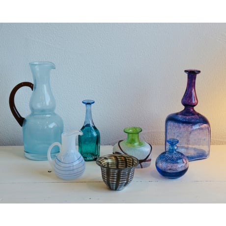 Kosta Boda  vase  blue ＋ violet