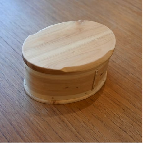 vintage lidded svepask (birch wood box)