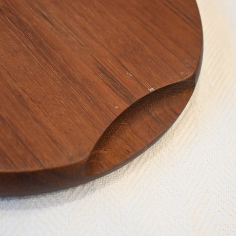 Vintage teak tray oval