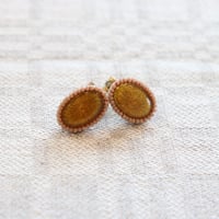 Reflect gold  pierce / earrings