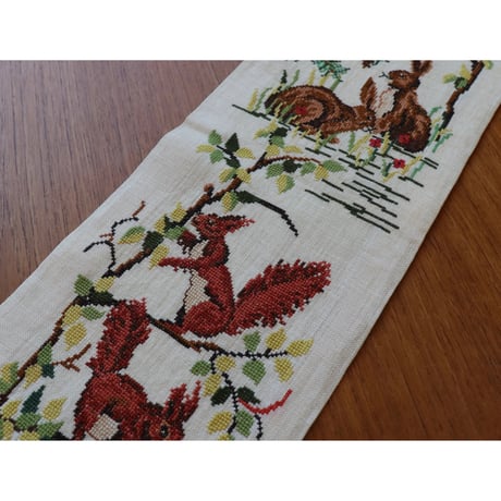 Vintage crosstitch tapestry
