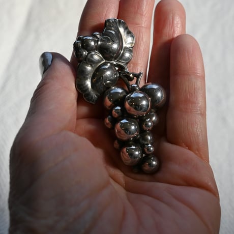 Georg Jensen moonlight grape  silver brooch
