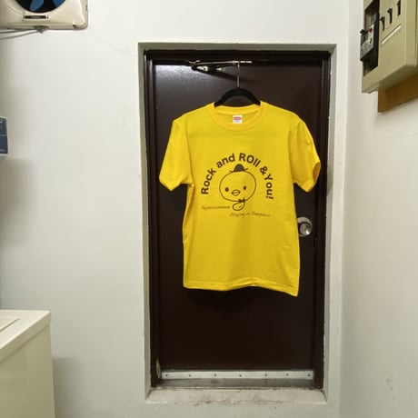 Rock and Roll & You!／ひよこまめＴシャツ（ひよこイエロー）