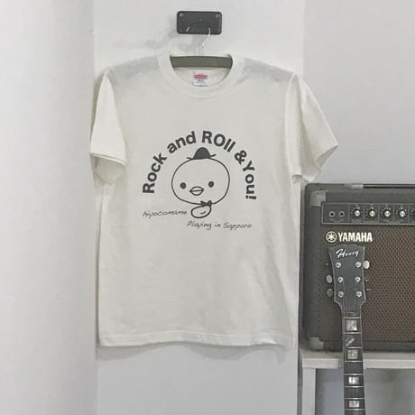 Rock and Roll & You!／ひよこまめTシャツ（ひよこホワイト）