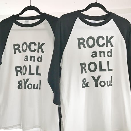 Rock and Roll & You!／ラグランシャーツ（七分袖）