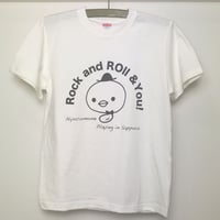 Rock and Roll & You!／ひよこまめTシャツ（ひよこホワイト）