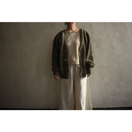 Organic cotton cardigan / seed and soil