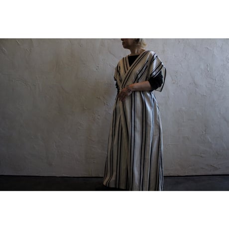 APRON DRESS native stripe / WONDER FULL LIFE