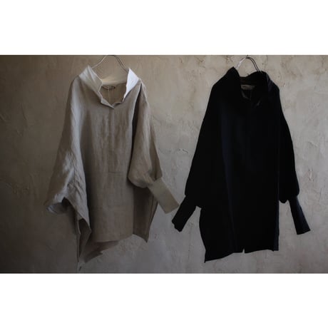 PONCHO azuma-daki & handmade linen / kapoc