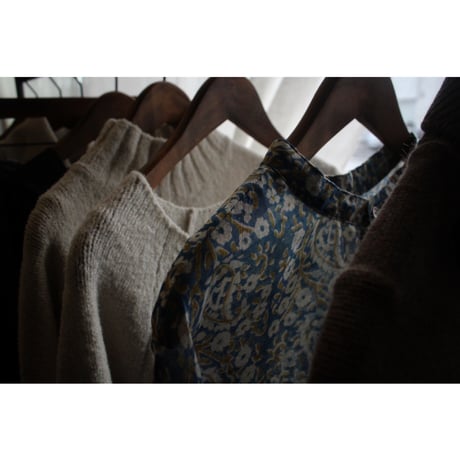 PUFF SLEEVE BLOUSE -limited block print / WONDER FULL LIFE