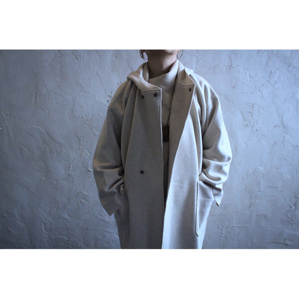 SELF SERVICE 圧縮ウールフードコート　薄灰　L 未使用　21384円 楽天市場】MITTAN 圧縮ウールニットフードコート／かぐれ