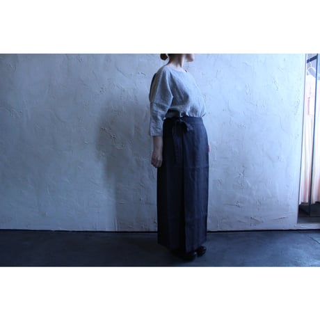 linen wrap skirt / evam eva