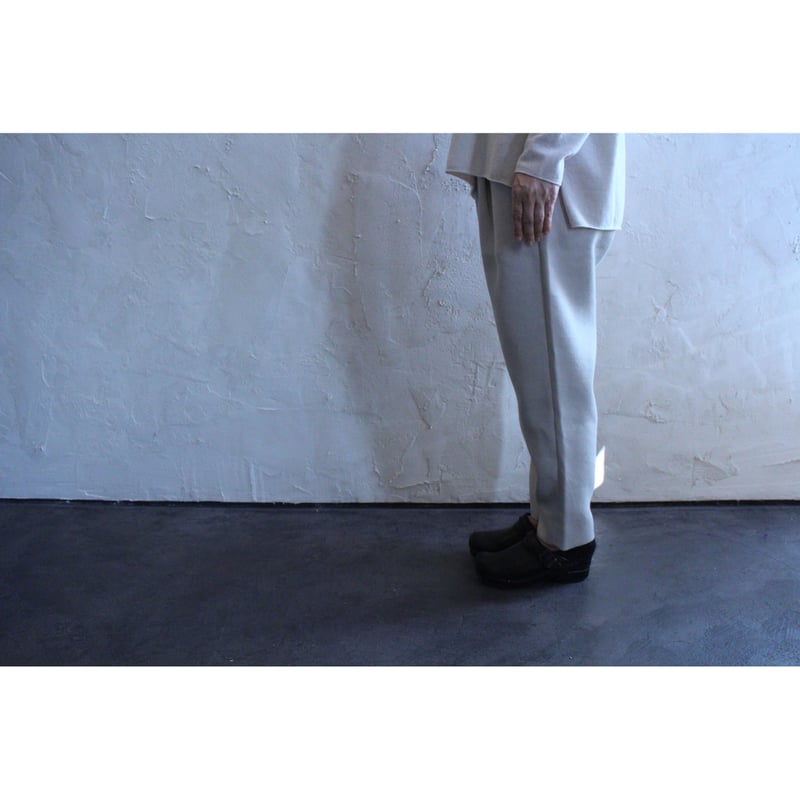 linen alpaca narrow pants / evam eva | SoL
