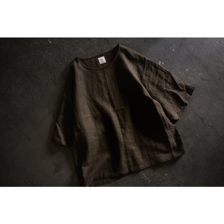 Crew Neck Half Sleeve Over Pullover / 〼〼:masumasu